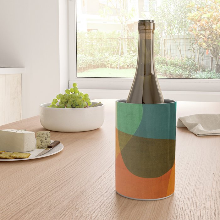Mid-Century Modern Digital Art Wine Chiller Gallery Image 4