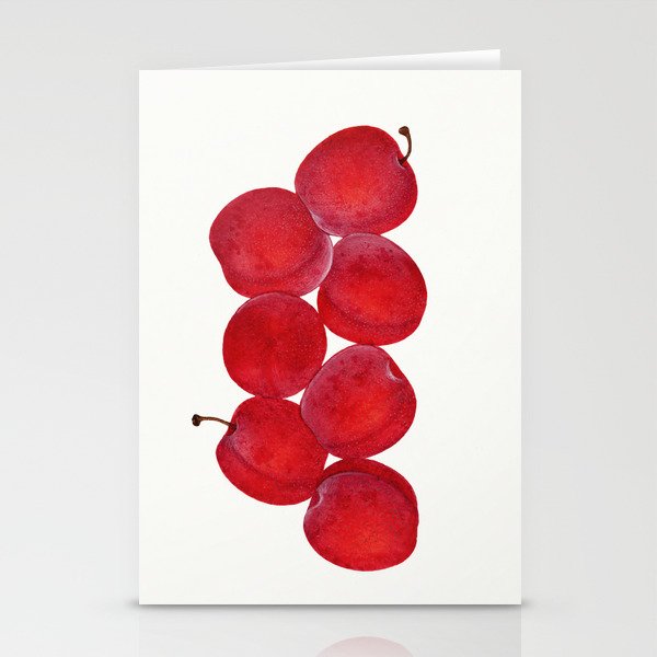 Vintage Plums Illustration Classic Botanical Art Antique Fruit Drawing Retro Botanical Print Decorat Stationery Card Gallery Image 1