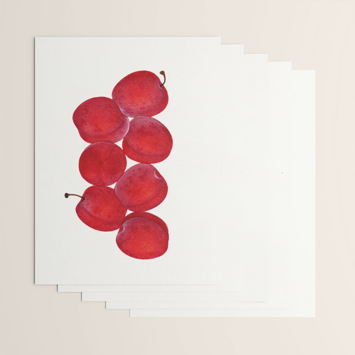 Vintage Plums Illustration Classic Botanical Art Antique Fruit Drawing Retro Botanical Print Decorat Wrapping Paper Gallery Image 3