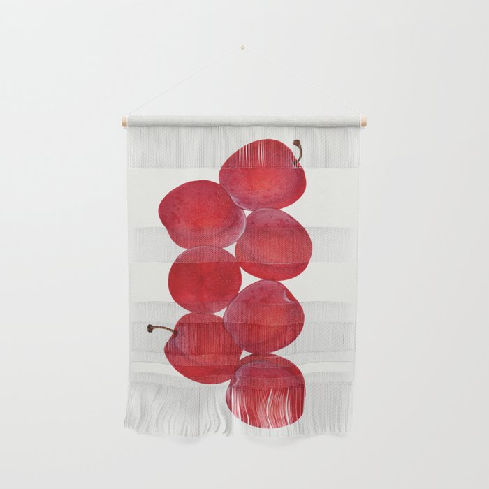 Vintage Plums Illustration Classic Botanical Art Antique Fruit Drawing Retro Botanical Print Decorat Wall Hanging Gallery Image 1