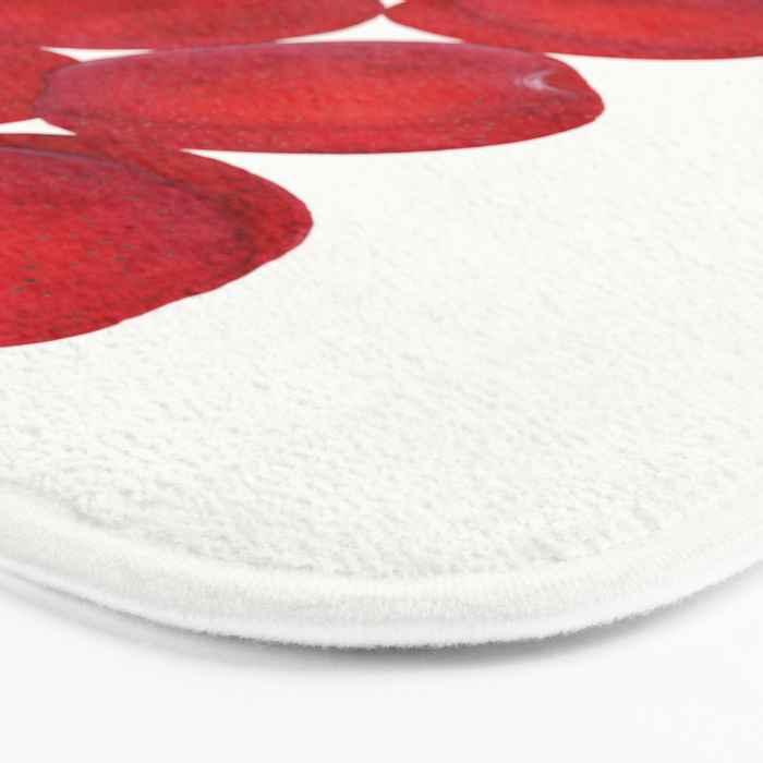 Vintage Plums Illustration Classic Botanical Art Antique Fruit Drawing Retro Botanical Print Decorat Bath Mat Gallery Image 3