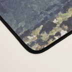 The Flower Empire of Waan - Tree and Flowers on Field - Nature Ukiyo Landscape in Blue, Red, Green & Orange Desk Mat Gallery Image 4