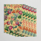 Exotic Sunny Vintage Passionflower Garden Wrapping Paper Gallery Image 3