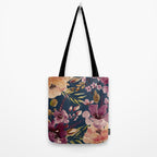 Watercolor Giant flowers fall colors Tote Bag Gallery Image 2