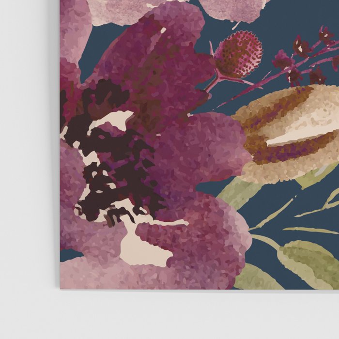 Watercolor Giant flowers fall colors Poster Gallery Image 3