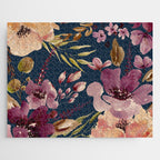 Watercolor Giant flowers fall colors Jigsaw Puzzle Gallery Image 1