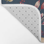 Watercolor Giant flowers fall colors Bath Mat Gallery Image 2