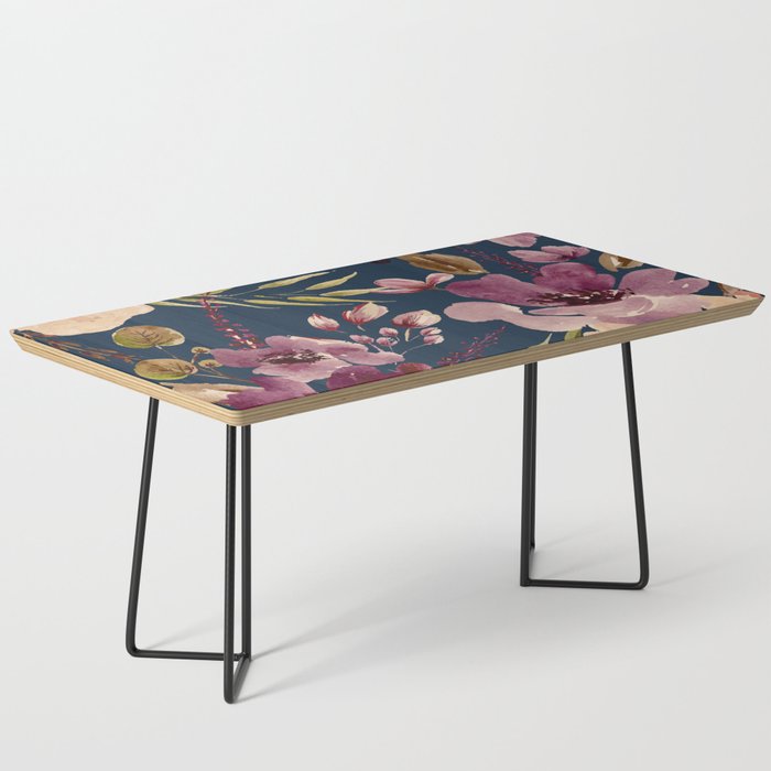 Watercolor Giant flowers fall colors Coffee Table Gallery Image 1