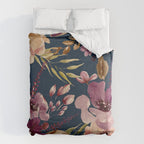 Watercolor Giant flowers fall colors Comforter Gallery Image 6