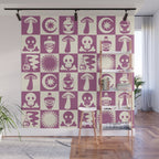 Potions and Spooky Things Checkerboard Pattern Wall Mural Gallery Image 1
