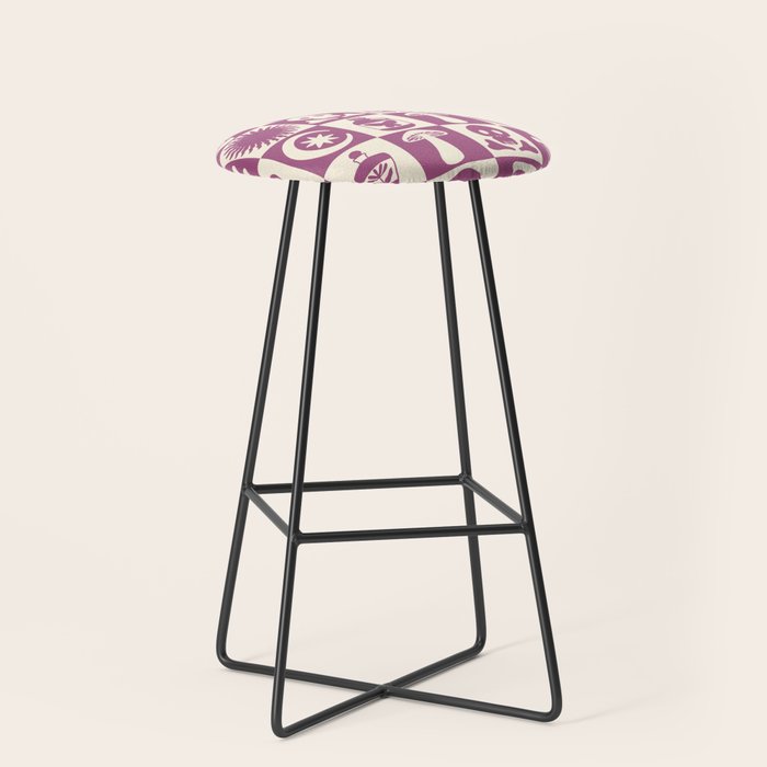 Potions and Spooky Things Checkerboard Pattern Stool Gallery Image 1