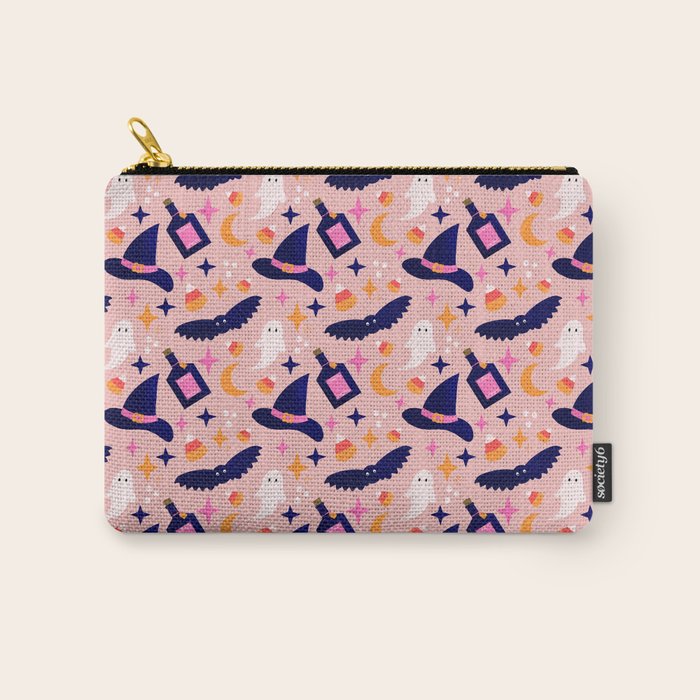 Pink Halloween essentials  Carry All Pouch Gallery Image 1