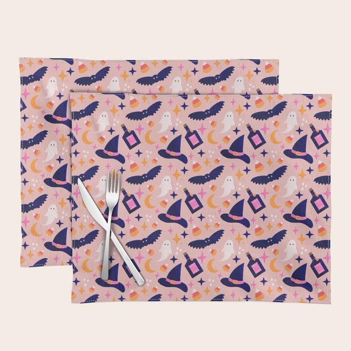 Pink Halloween essentials  Placemat Gallery Image 1