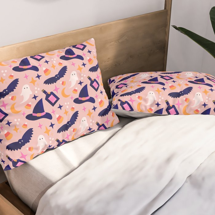 Pink Halloween essentials  Pillow Sham Gallery Image 2