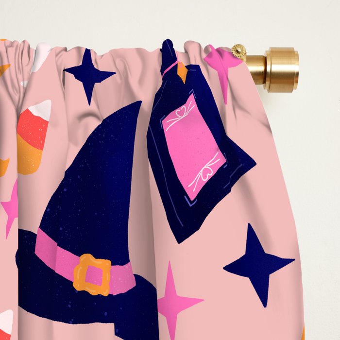 Pink Halloween essentials  Window Curtain Gallery Image 2