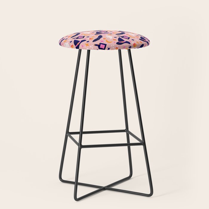 Pink Halloween essentials  Stool Gallery Image 1