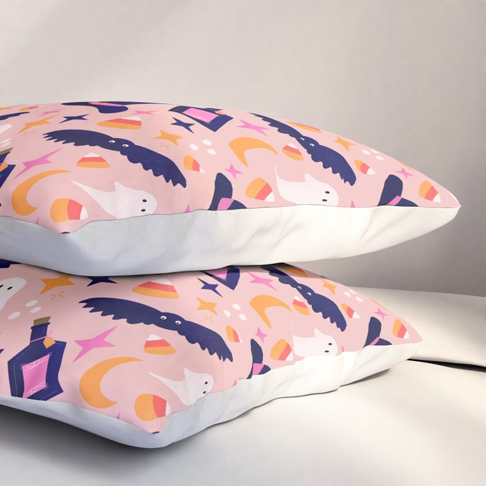Pink Halloween essentials  Pillow Sham Gallery Image 3