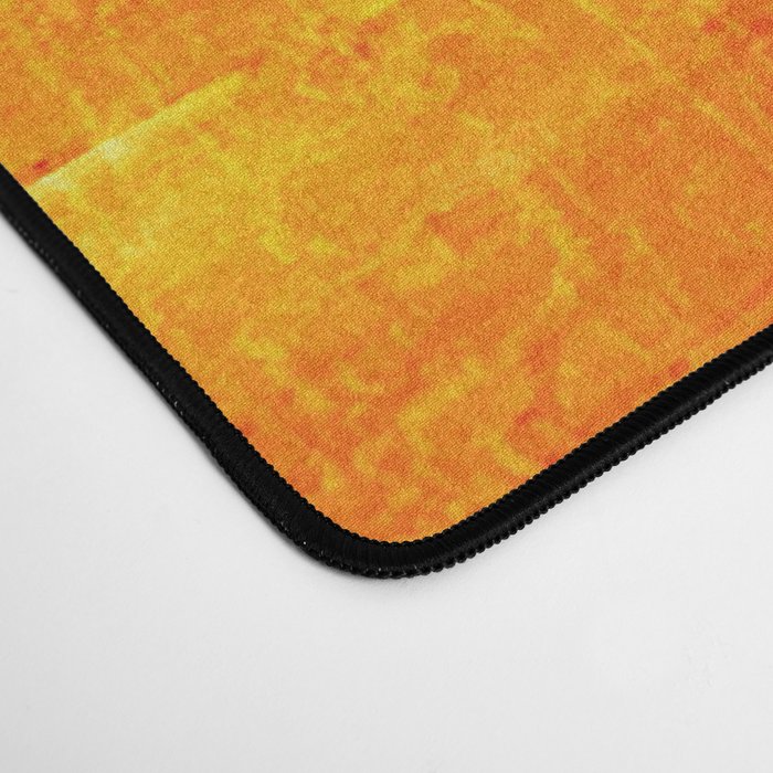 Orange Sunset Textured Acrylic Painting Desk Mat Gallery Image 4