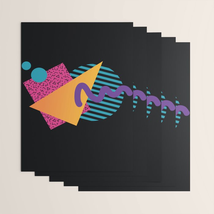 Memphis Pattern 29 / 80s - 90s Retro Wrapping Paper Gallery Image 3