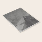 Edgar Allan Poe Walking the Bronx's High Bridge black and white lithograph  Notebook Gallery Image 3