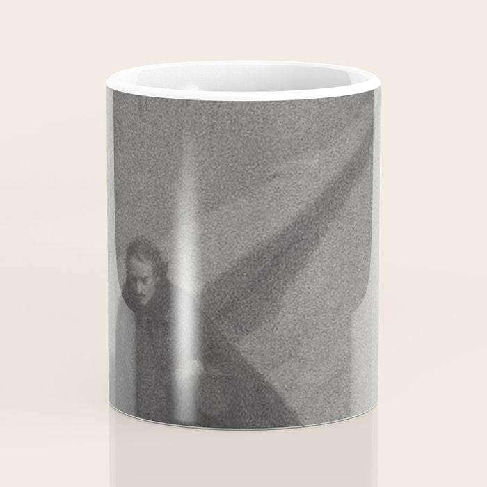 Edgar Allan Poe Walking the Bronx's High Bridge black and white lithograph  Coffee Mug Gallery Image 4