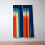 Retro 70s Color Palette III Window Curtain Gallery Image 3