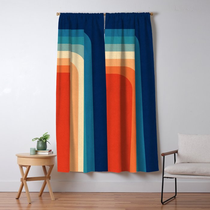 Retro 70s Color Palette III Window Curtain Gallery Image 5