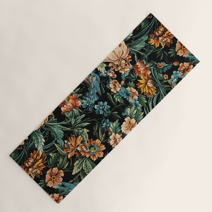 Floral and Birds Pattern Yoga Mat Gallery Image 1