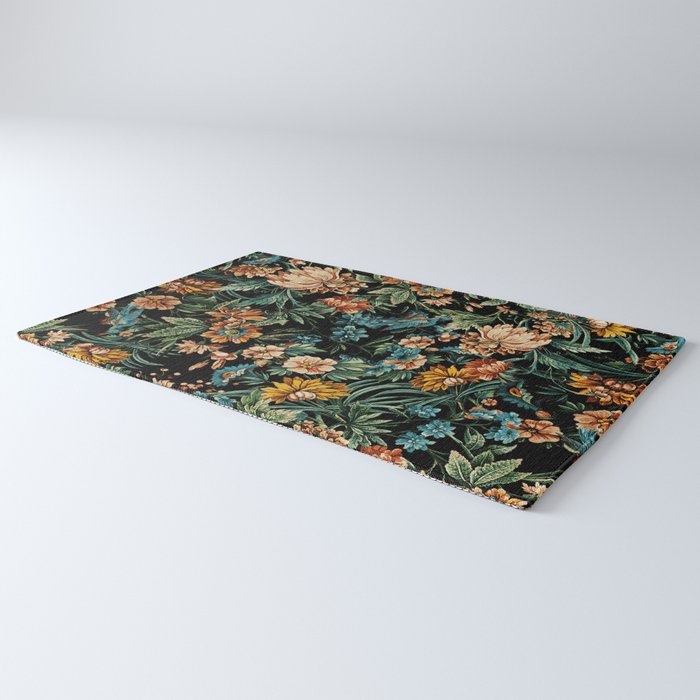 Floral and Birds Pattern Rug Gallery Image 3