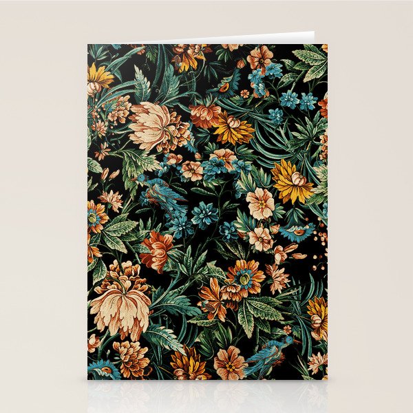 Floral and Birds Pattern Stationery Card Gallery Image 2