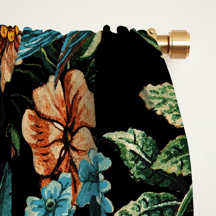 Floral and Birds Pattern Window Curtain Gallery Image 2