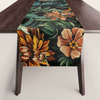 Floral and Birds Pattern Table Runner Gallery Image 1