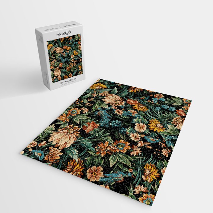 Floral and Birds Pattern Jigsaw Puzzle Gallery Image 2