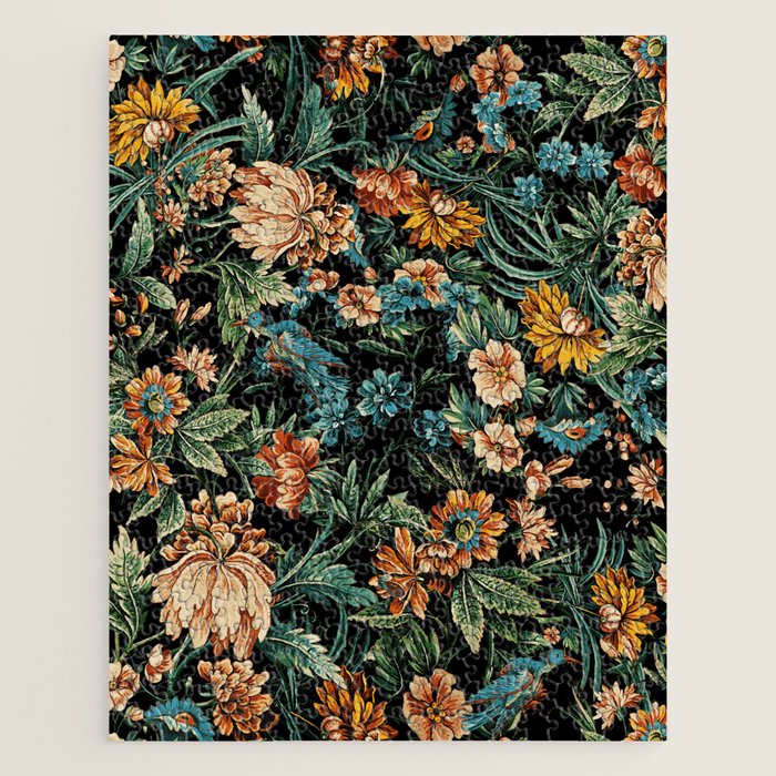 Floral and Birds Pattern Jigsaw Puzzle Gallery Image 1