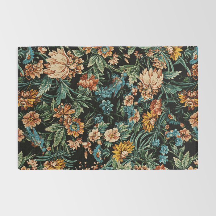 Floral and Birds Pattern Rug Gallery Image 2