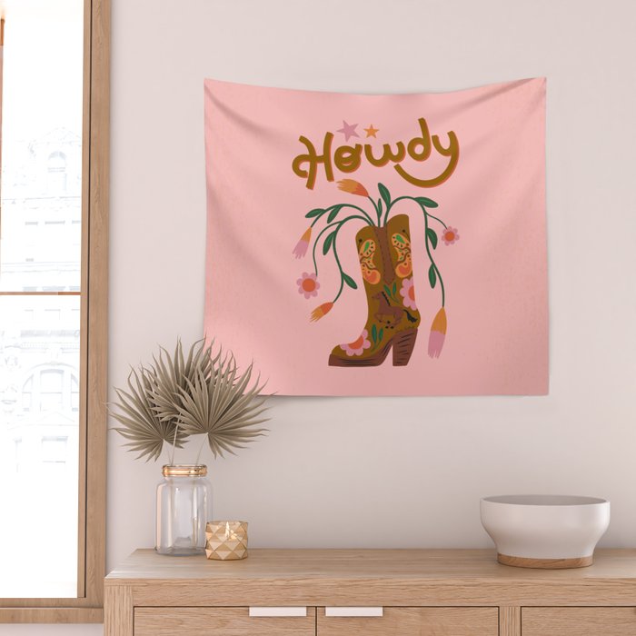 Howdy Wall Tapestry Gallery Image 2