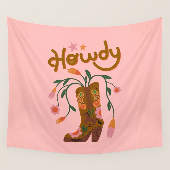 Howdy Wall Tapestry Gallery Image 4