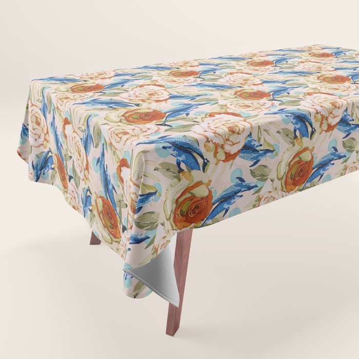 Dolphin Eternal Spring Charm Tablecloth Gallery Image 1