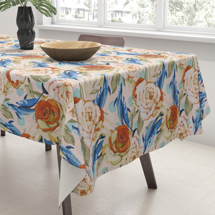 Dolphin Eternal Spring Charm Tablecloth Gallery Image 3