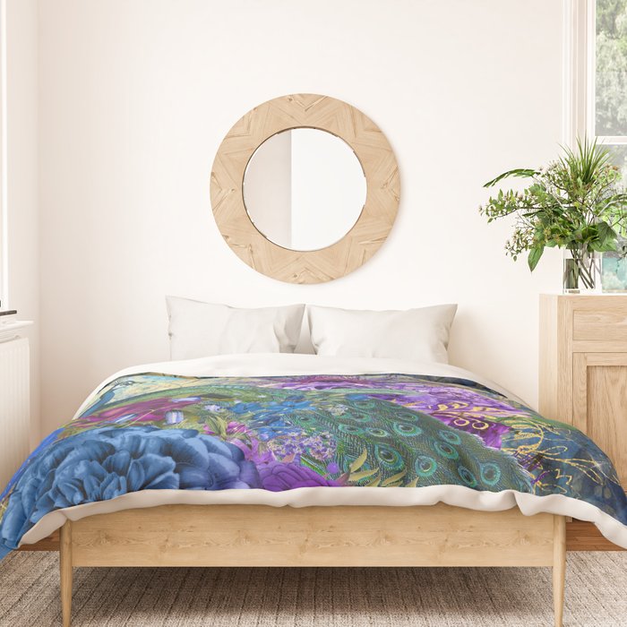 Feather Peacock 20 Duvet Cover Gallery Image 3
