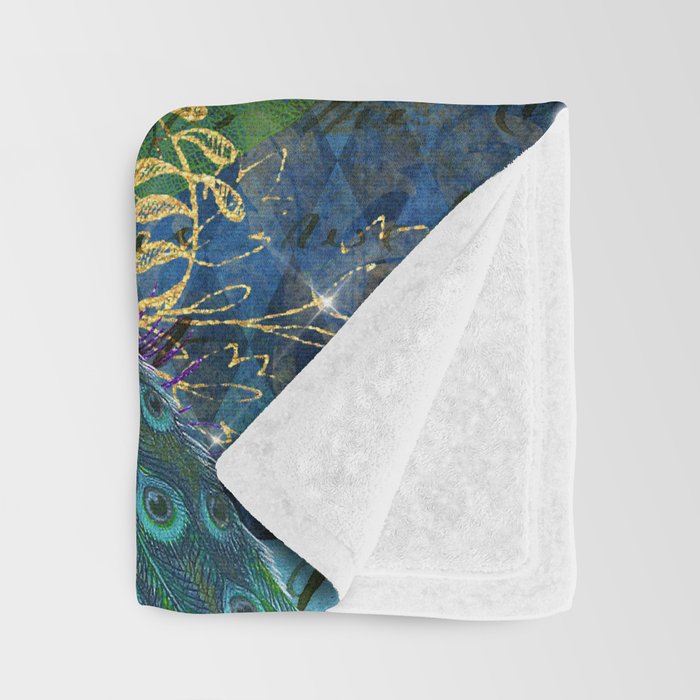 Feather Peacock 20 Throw Blanket Gallery Image 3