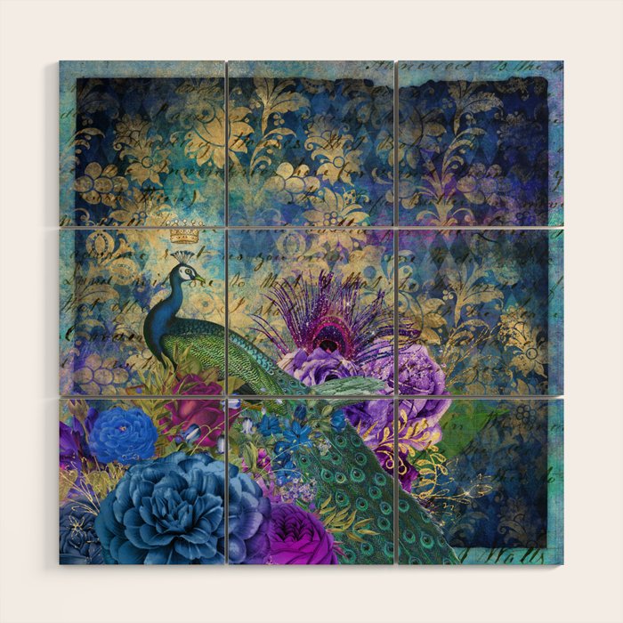 Feather Peacock 20 Wood Wall Art Gallery Image 1