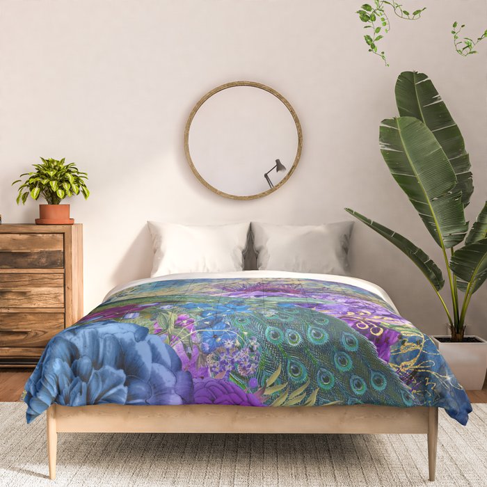 Feather Peacock 20 Comforter Gallery Image 3