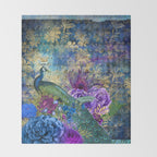 Feather Peacock 20 Throw Blanket Gallery Image 2
