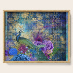 Feather Peacock 20 Serving Tray Gallery Image 1