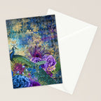 Feather Peacock 20 Stationery Card Gallery Image 2