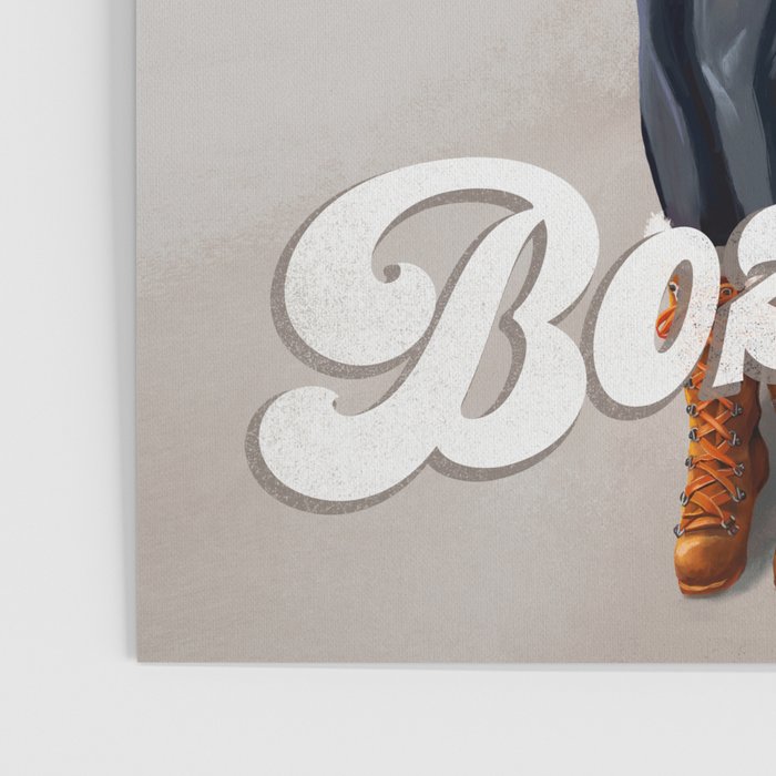 Hello Beautiful Bozeman: Vintage Pinup Skiing Art Poster Gallery Image 3