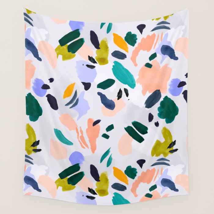 TERRAZZO BRUSHSTROKES Wall Tapestry Gallery Image 4
