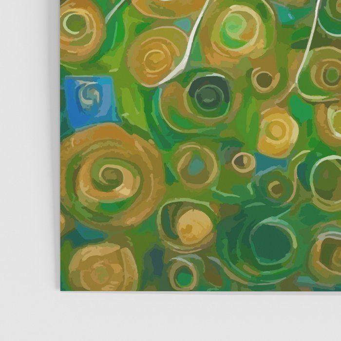 Klimt Cat with Bright Green Eyes Poster Gallery Image 3