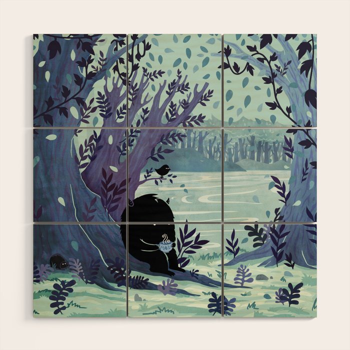 A Quiet Spot of Tea Wood Wall Art Gallery Image 1